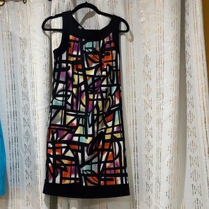 Dress Barn Multicolor Geometric Dress